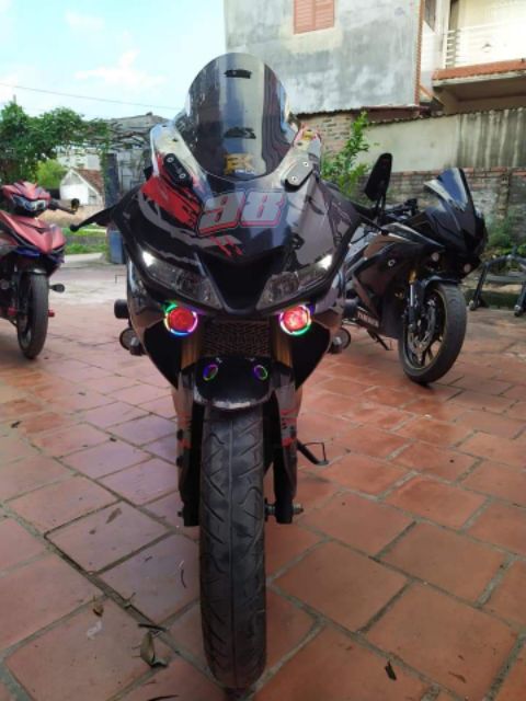 Mắt Cú R15v3 gắn như zin k cần chế cháo đục khoét