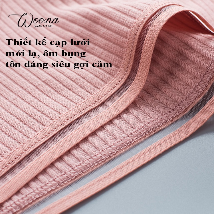Quần lót nữ cotton gân tâm cạp lưới phối viền Size 38-58kg. Quần Lót nữ Kháng Khuẩn Trơn nhiều màu sexy. | BigBuy360 - bigbuy360.vn