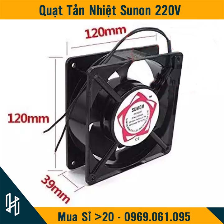 Quạt Tản Nhiệt 220V , Quạt Hút Gió 120mm , Quạt Sunon 220V