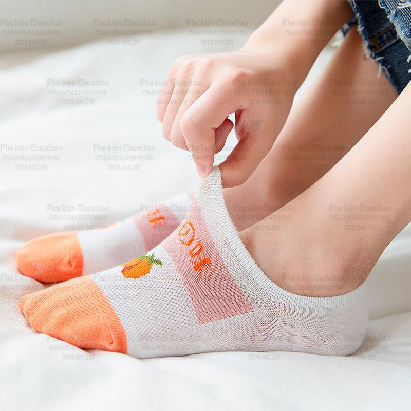 Combo 3 vớ lười họa tiết trái cây 45k