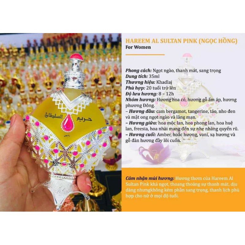 [XẢ KHO 1 NGÀY]❤ Tinh dầu nước hoa dubai công chúa bạc