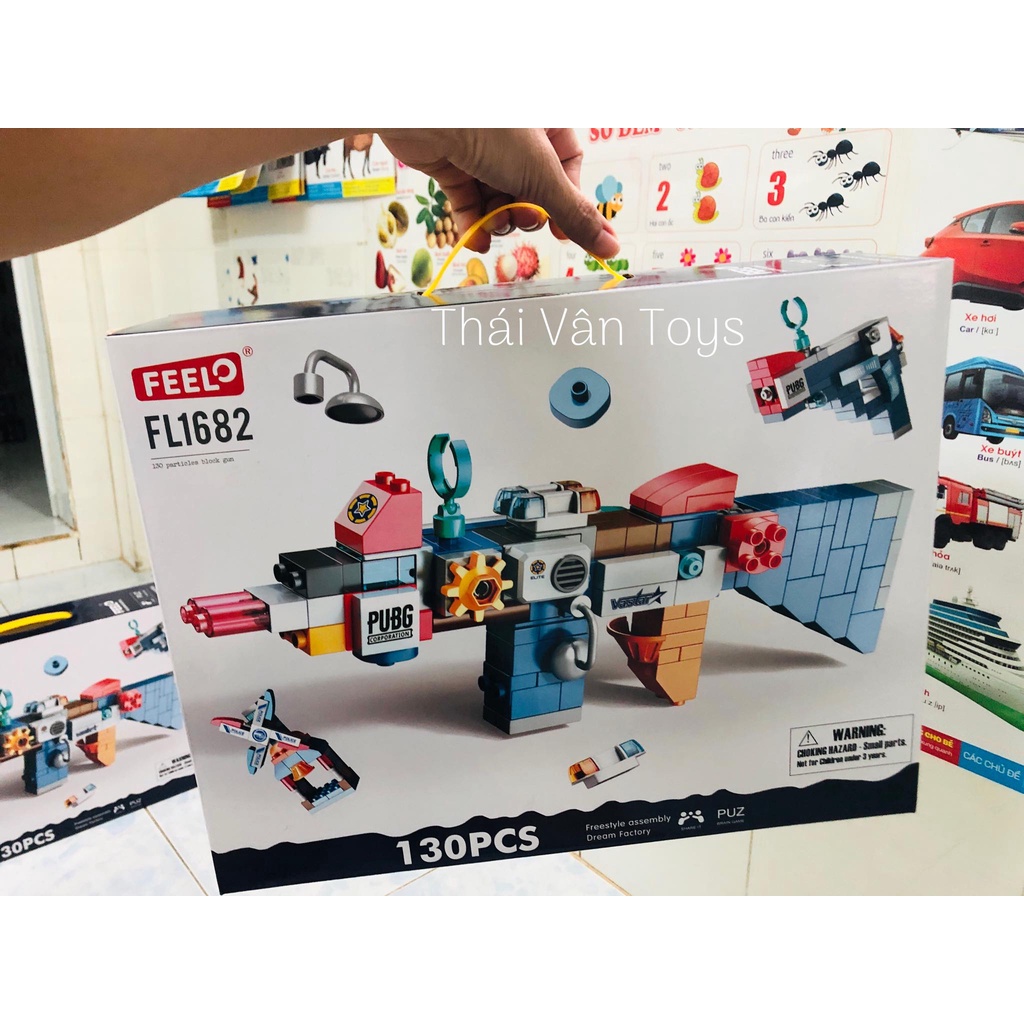 Lego lắp ráp S.úng Robot Siêu to Feelo xịn đẹp 130 chi tiết