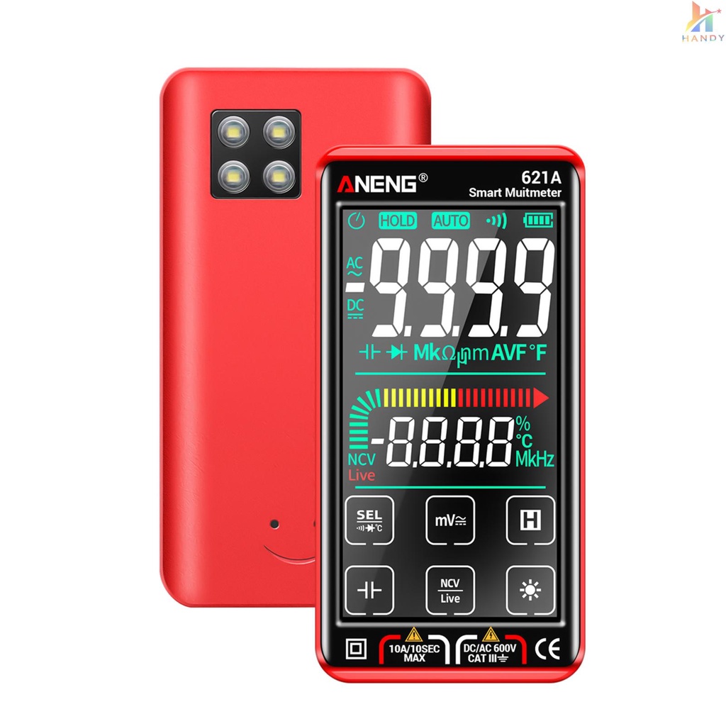 Vạn Năng Kế Điện Tử Thông Minh Aneng 621A 9999 Màn Hình Cảm Ứng Có Thể Sạc Lại Tự Động NCV