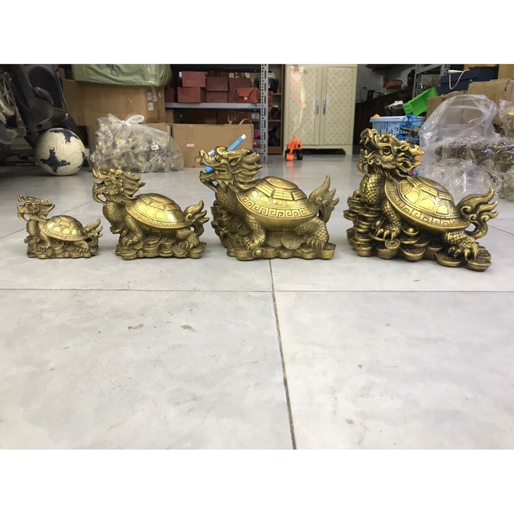 Rùa Đầu Rồng ( Long Quy ) vật phẩm phong thuỷ Các cỡ bằng đồng