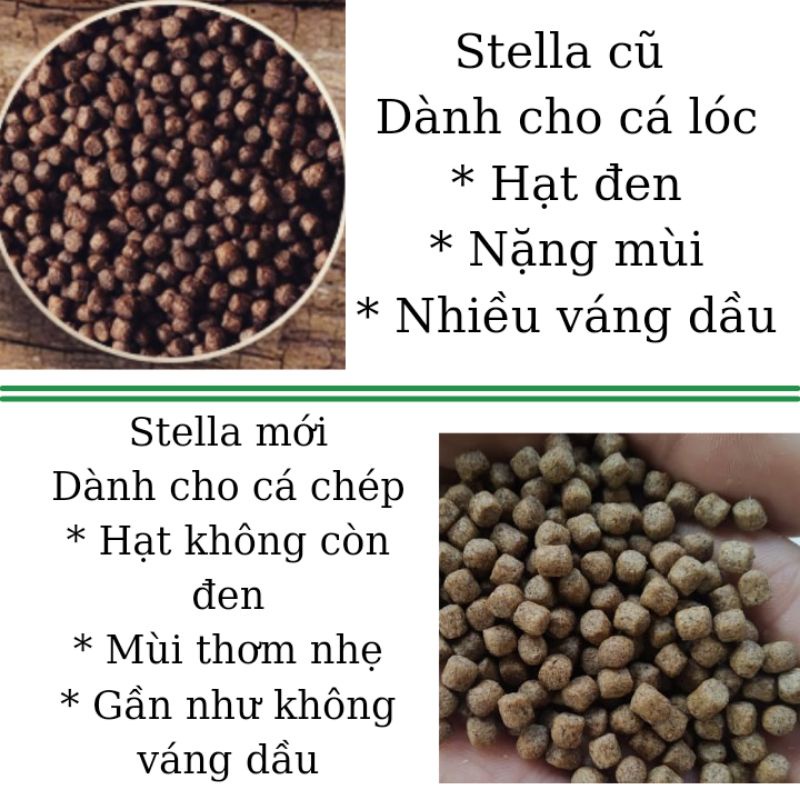 1KG Cám cá NEW STELLA không còn nặng mùi, không còn váng dầu thích hợp hơn cho cá Koi