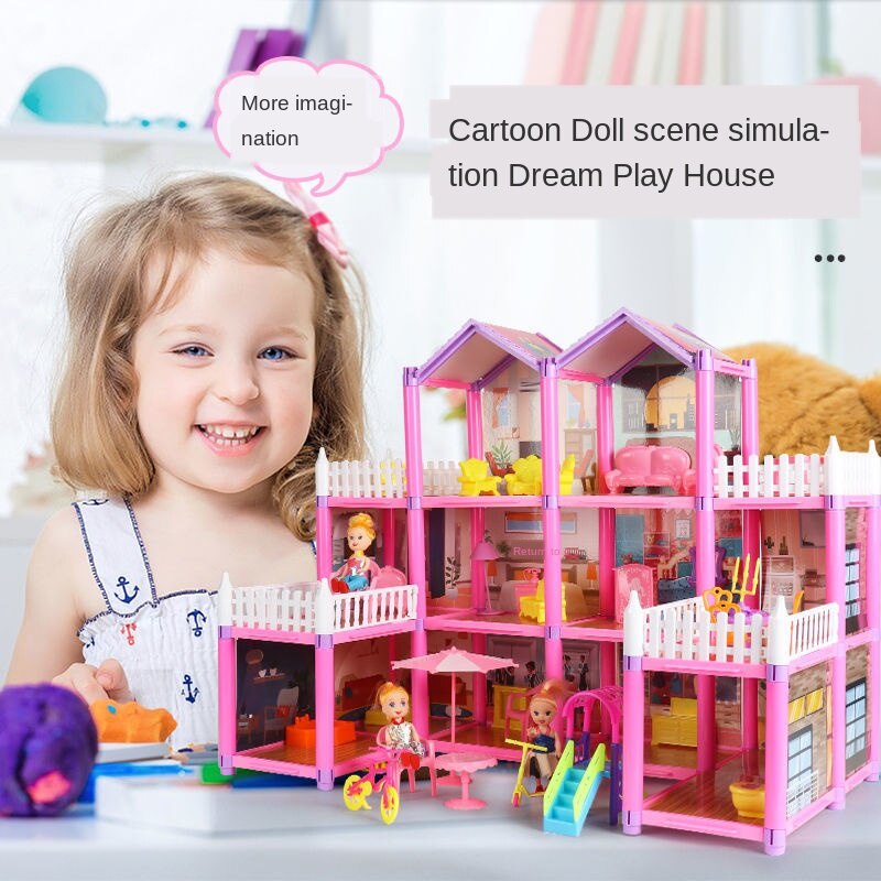 Bộ đồ chơi ngôi nhà búp bê dễ thương dành cho bé