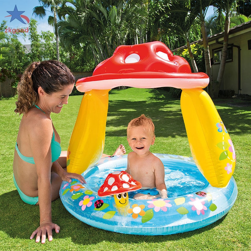 Safe PVC Cartoon Round Children Pool Child Dry Pool Children Inflatable Tank Outdoor Toy