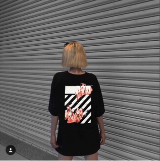 Áo Thun Tay Lỡ Form Rộng Off White