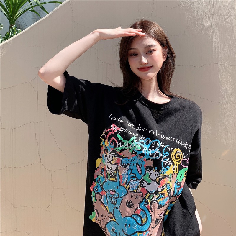 Áo thun form rộng nữ Emilyshop ulzzang