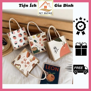Túi cói mini đi biển, túi xách nữ đẹp sang trọng đi du lịch