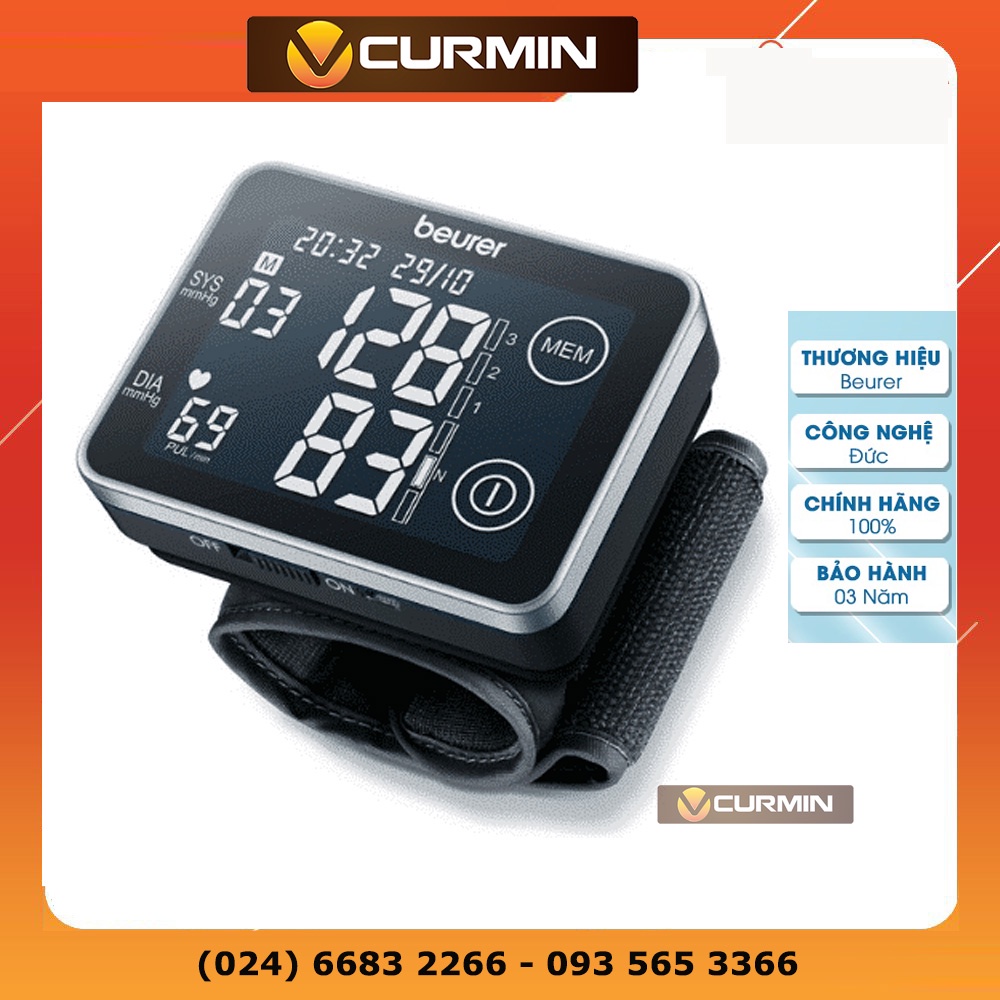 Máy đo huyết áp điện tử cổ tay cảm ứng Beurer BC58 - Beurer BC58 [Bảo hành 3 năm]