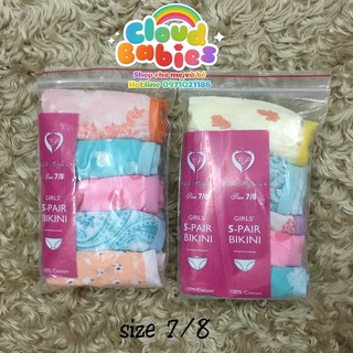 Set 5 quần chíp Eten bé gái
