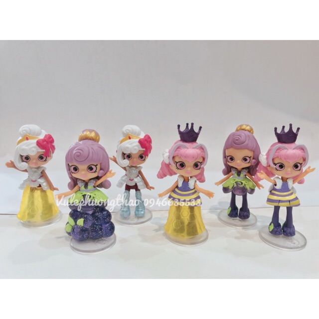 Set 3 -5  búp bê Shopkins Royal