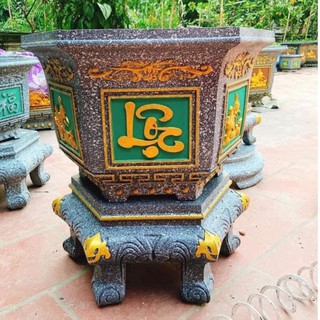 Combo khuôn đúc chậu và chân kỷ lục giác 60cm