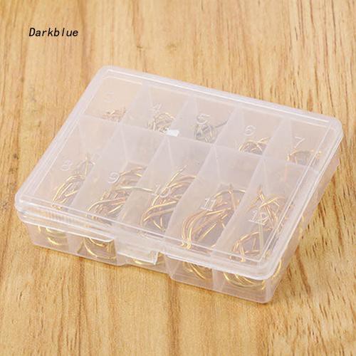 Set 100 lưỡi câu cá dkbl 3 # -12 # tiện lợi