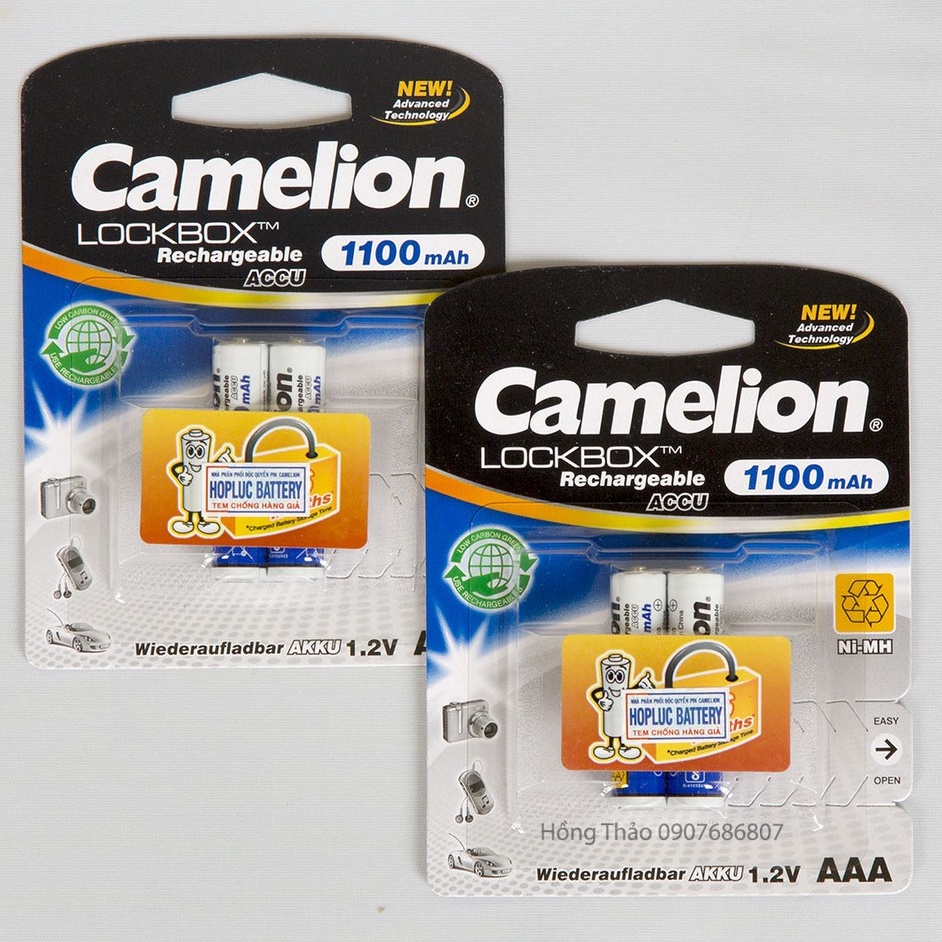 Pin Sạc AA/ AAA Camelion 2700, 1100 - Pin 1,2 - 1,5v - Pin Điều Khuyển, Micro , Máy Ảnh, Điều Khuyển