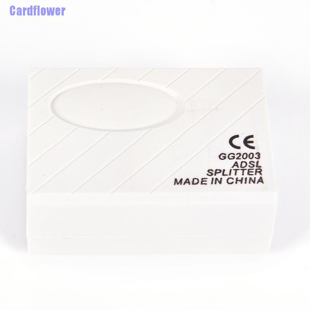Cardflower  RJ11 Cable Line ADSL Fax Modem Phone Network Jack Micro Filter Splitter Adapter