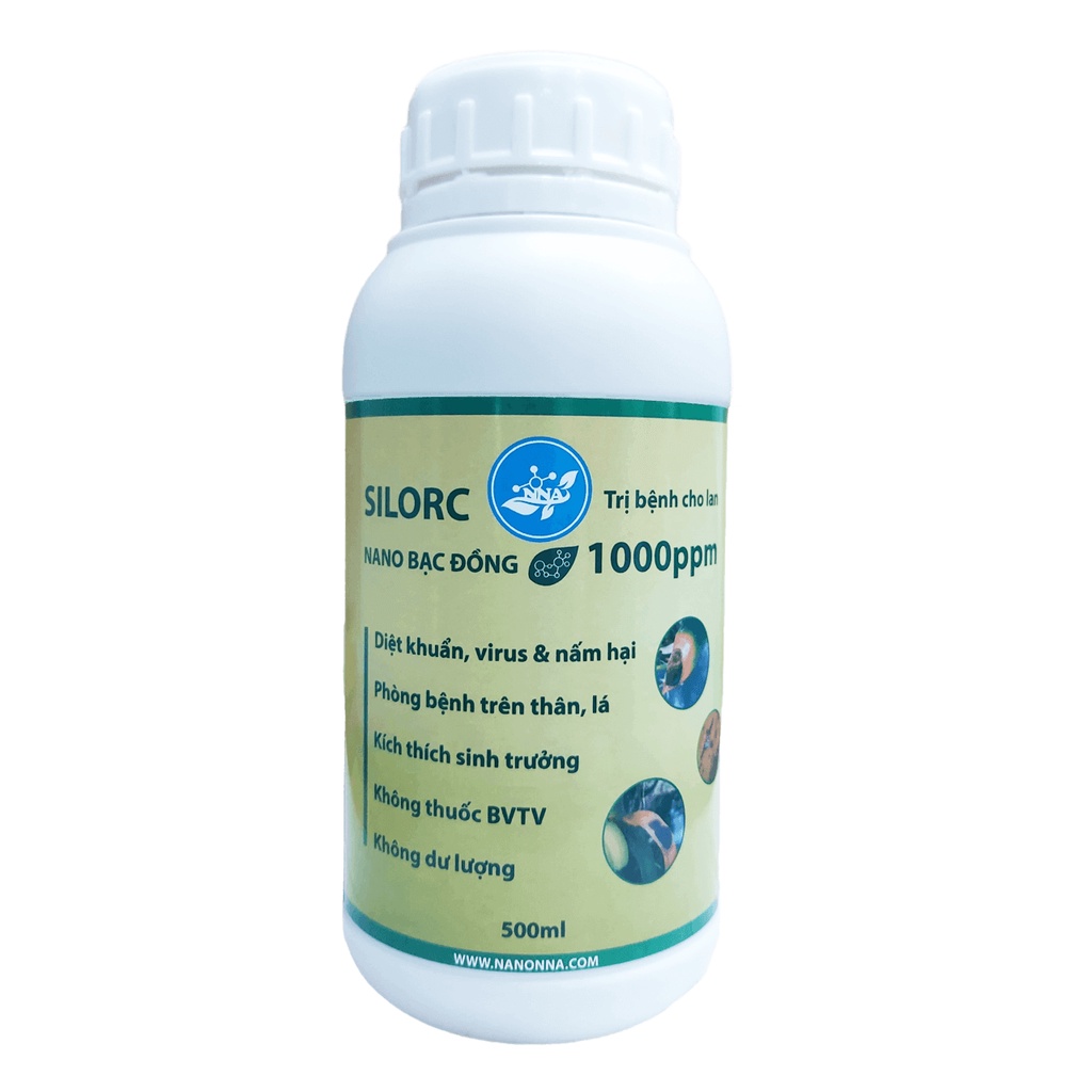 Chế Phẩm Nano Bạc Đồng SILORC chuyên phòng & xử lý các loại bệnh trên cây cảnh 500ml