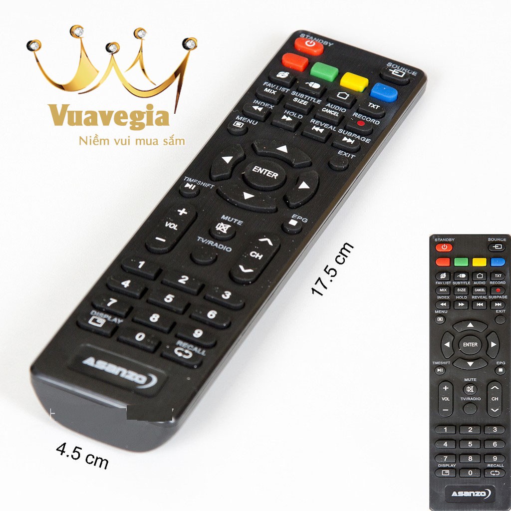 Chính hãng remote điều khiển tivi asanzo đủ loại iv - ảnh sản phẩm 1