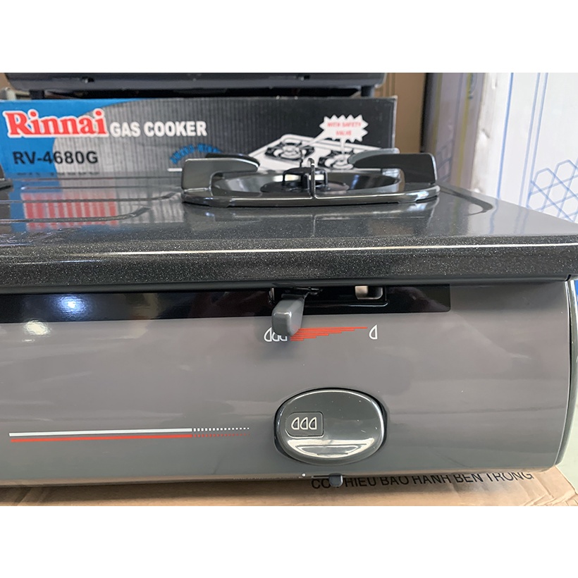Bếp ga đôi Rinnai RV-4700N - Đánh lửa IC - Ngắt ga tự động - Hàng chính hãng STORE