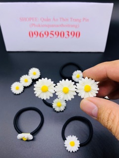 Buộc Tóc - Cài Tóc Hoa Cúc Họa Mi Hàn Quốc