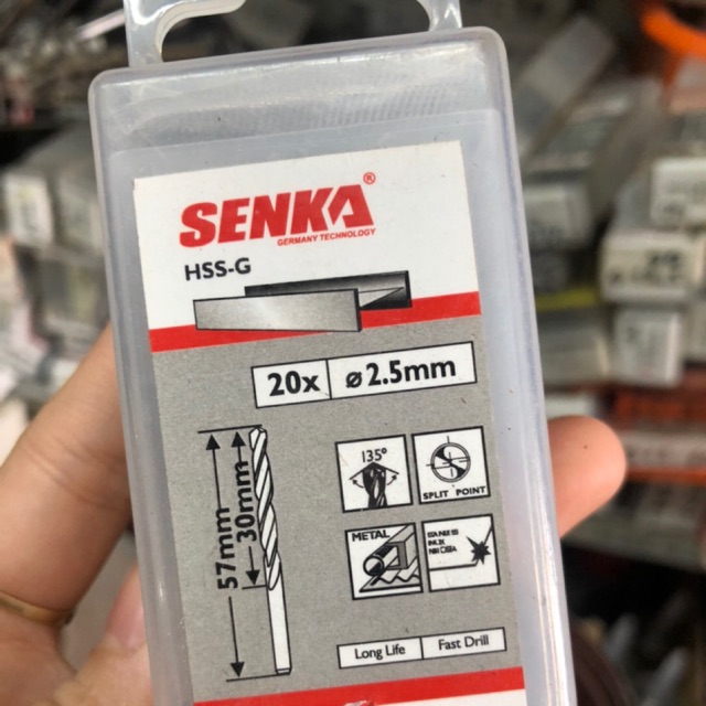 Mũi Khoan Sắt, Inox phi 2,4,6