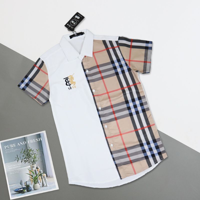 Áo sơ mi nam BBR tay ngắn cao cấp - Chất liệu lụa mềm mịn, kiểu dáng slimfit trẻ trung, thanh lịch - Mr.PE