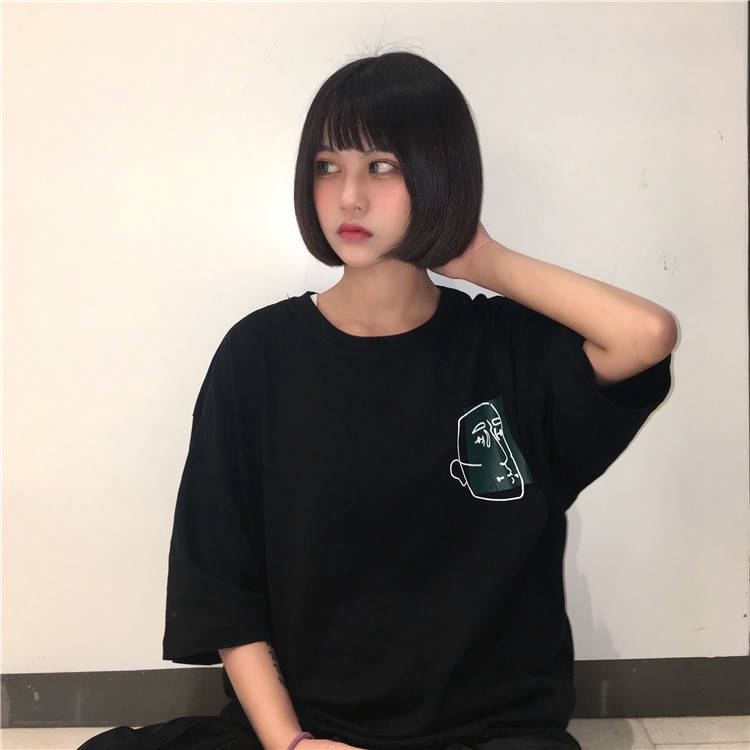 Áo Thun T-shirt Tay Ngắn In Hình Phong Cách Mùa Hè Dành Cho Nữ