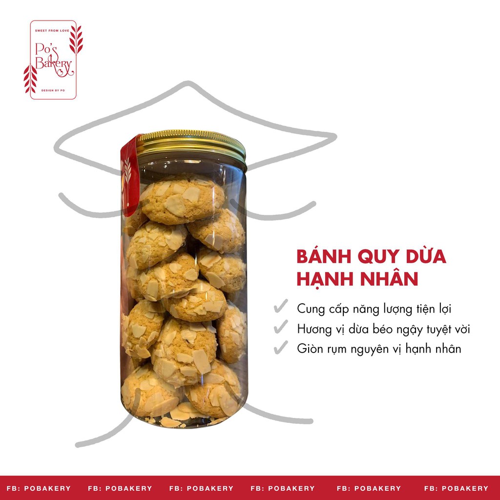Bánh quy dừa hạnh nhân