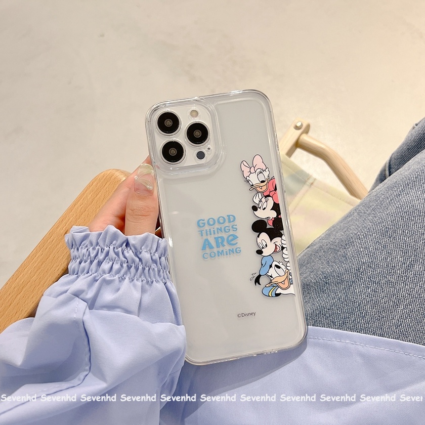 Ốp Điện Thoại Họa Tiết Vịt Donal Cho iPhone 13 12 11 Pro Max SE2020 X XR Xs Max 6 6s 7 8 Plus