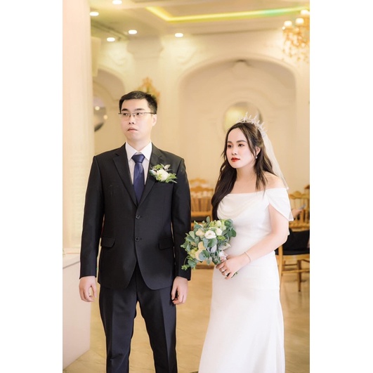 ( CAM KẾT ẢNH THẬT ) 👰🏻‍♀️ Váy Samy cô dâu trắng Hàn Quốc - Váy Đón Tiệc - Váy Tiếp Khách Cô Dâu - Váy Cưới Nhẹ Nhàng