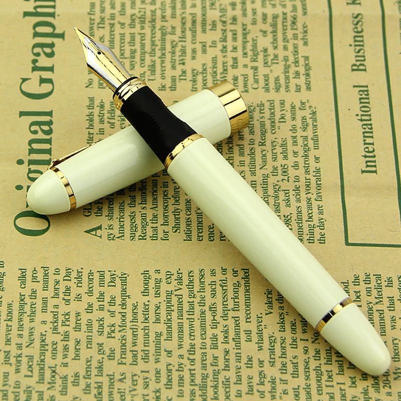 Bút Máy Jinhao X450 Ngòi Vừa Màu Trắng