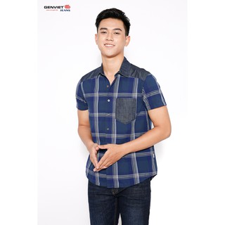 Áo sơ mi cộc tay nam T3323L418 GENVIET