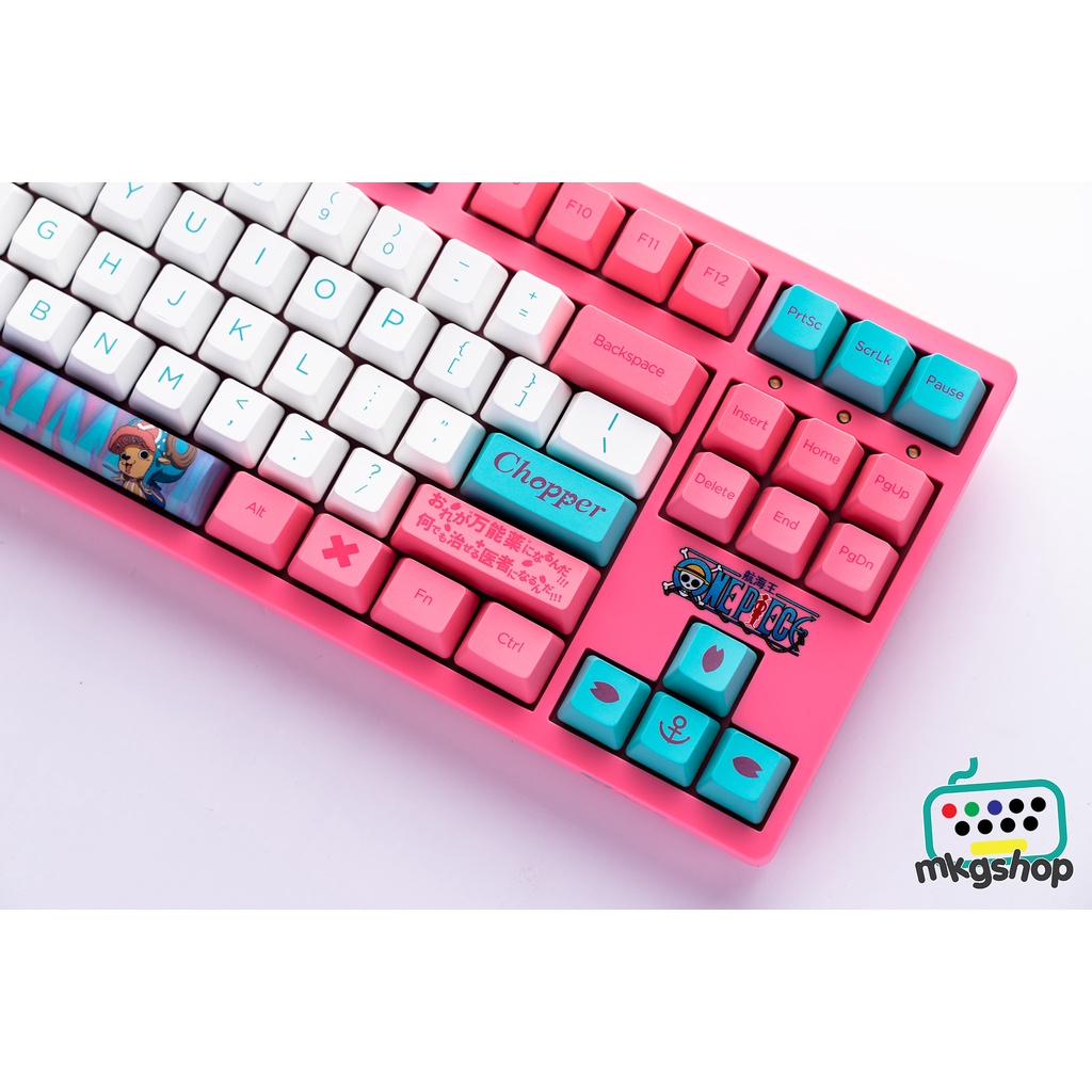Bàn phím cơ Akko 3087 v2 Chopper chủ đề One Piece, blue switch akko v2, kết nối type C