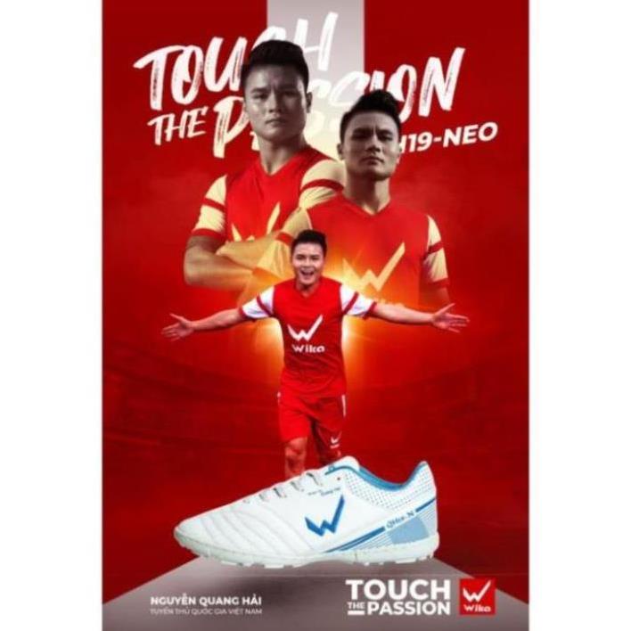 XẢ KHO Giày bóng đá sân cỏ nhân tạo Quang Hải Wika QH19 - NEO By Ngôi sao bóng đá Nguyễn Quang Hải , -vb1 *. !! !! x