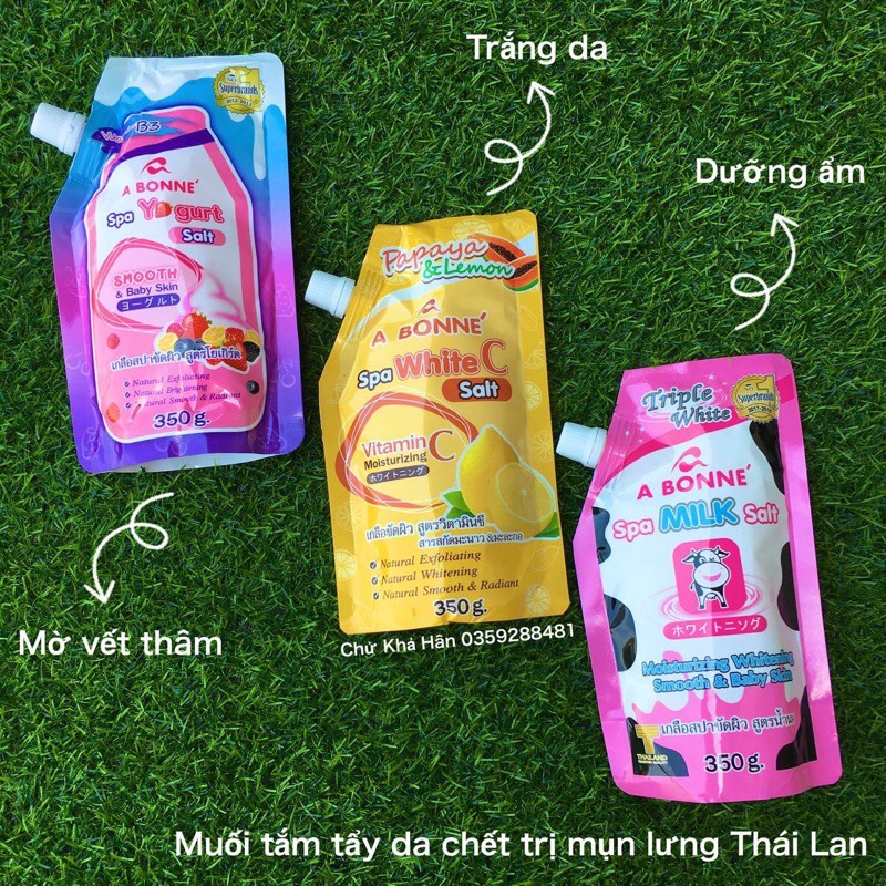 Muối tắm sữa bò tẩy tế bào chết A BONNE Spa Milk Salt 350g Thái Lan | BigBuy360 - bigbuy360.vn