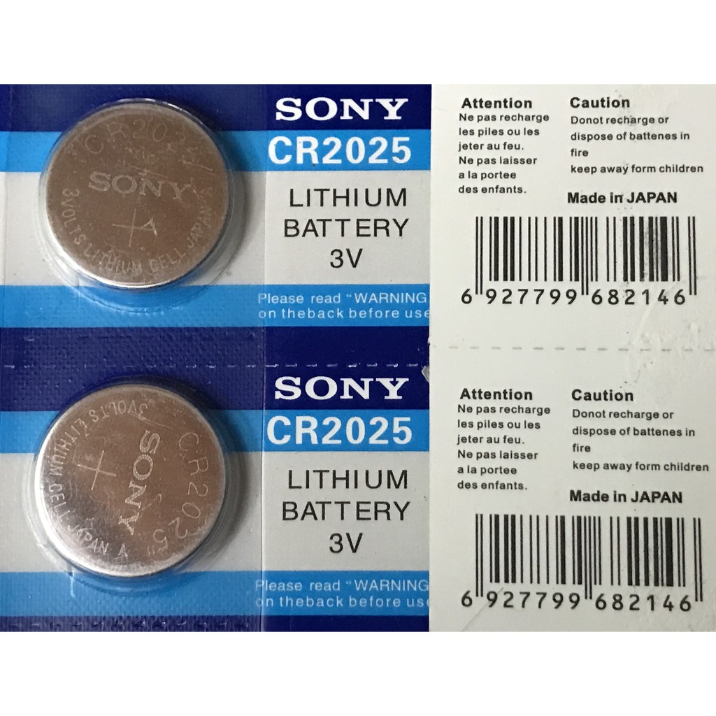 Pin Sony CR2023 / CR2025 / CR2016 / CR1632 / CR1620 / CR1616 / CR 1220, Pin cúc Sony Japan 3V Lithium