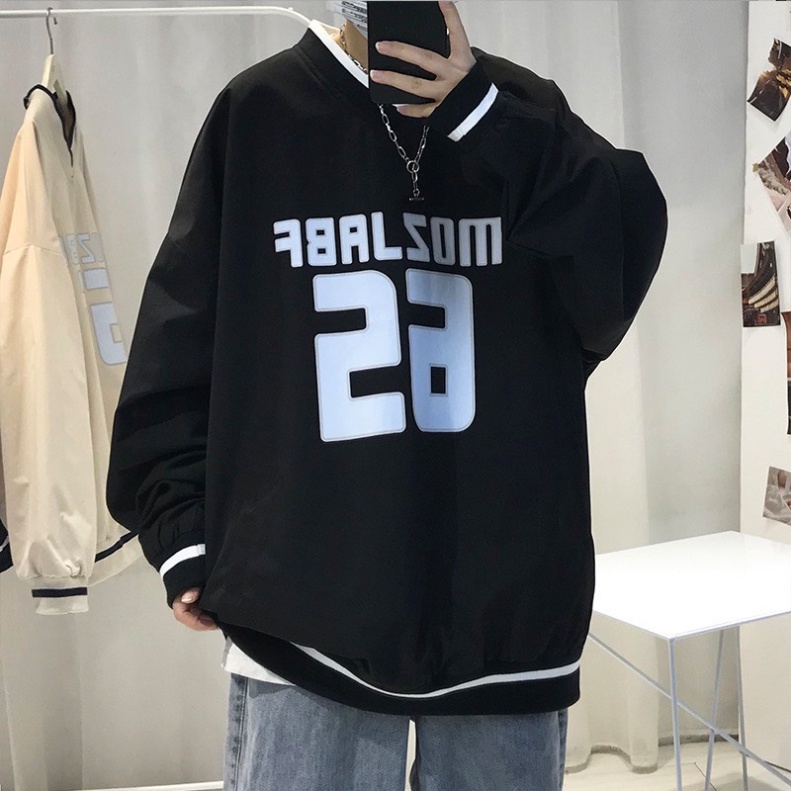 Áo Sweater nỉ nam nữ from rrộng unisex, Áo hoodie thu đông phong cách Ulzzang S50