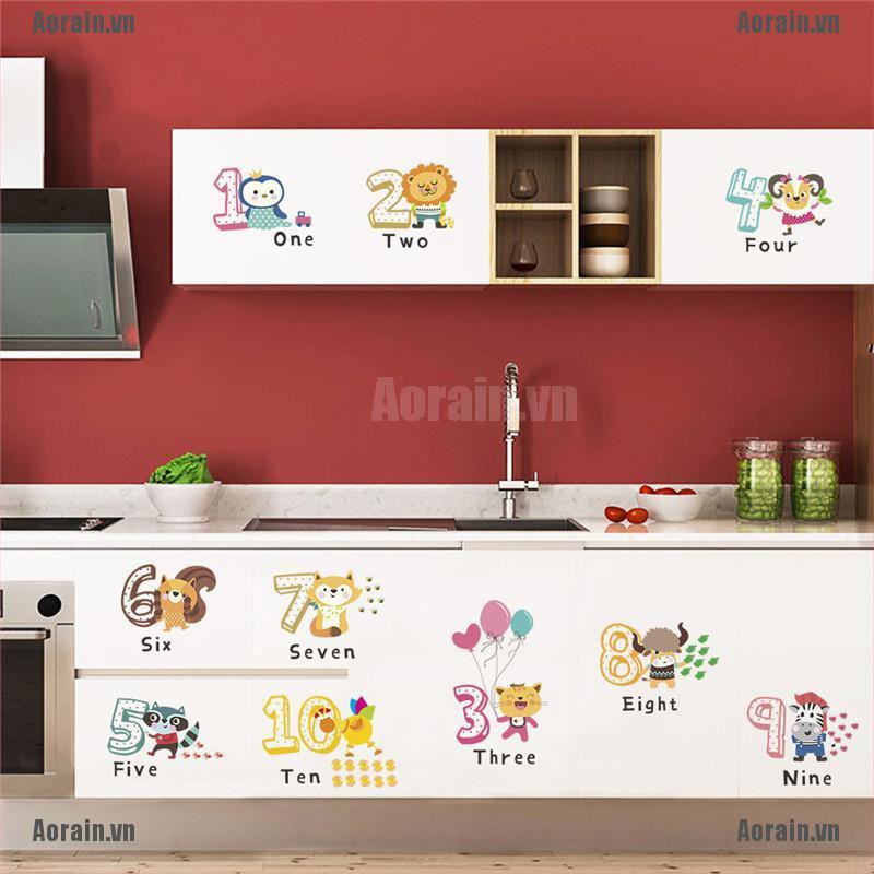 Miếng Dán Tường Hình Chữ Cái Và Số