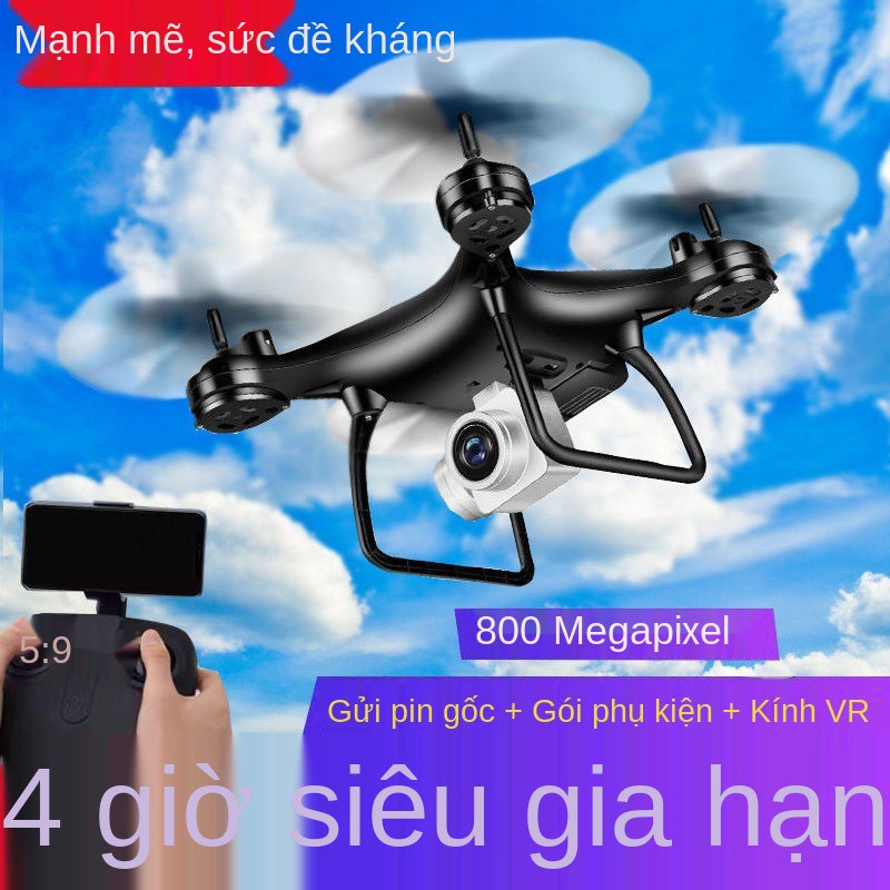 Máy bay điều khiển từ xa chuyên nghiệp 4K HD cho trẻ em trực thăng quadcopter cậu bé học sinh