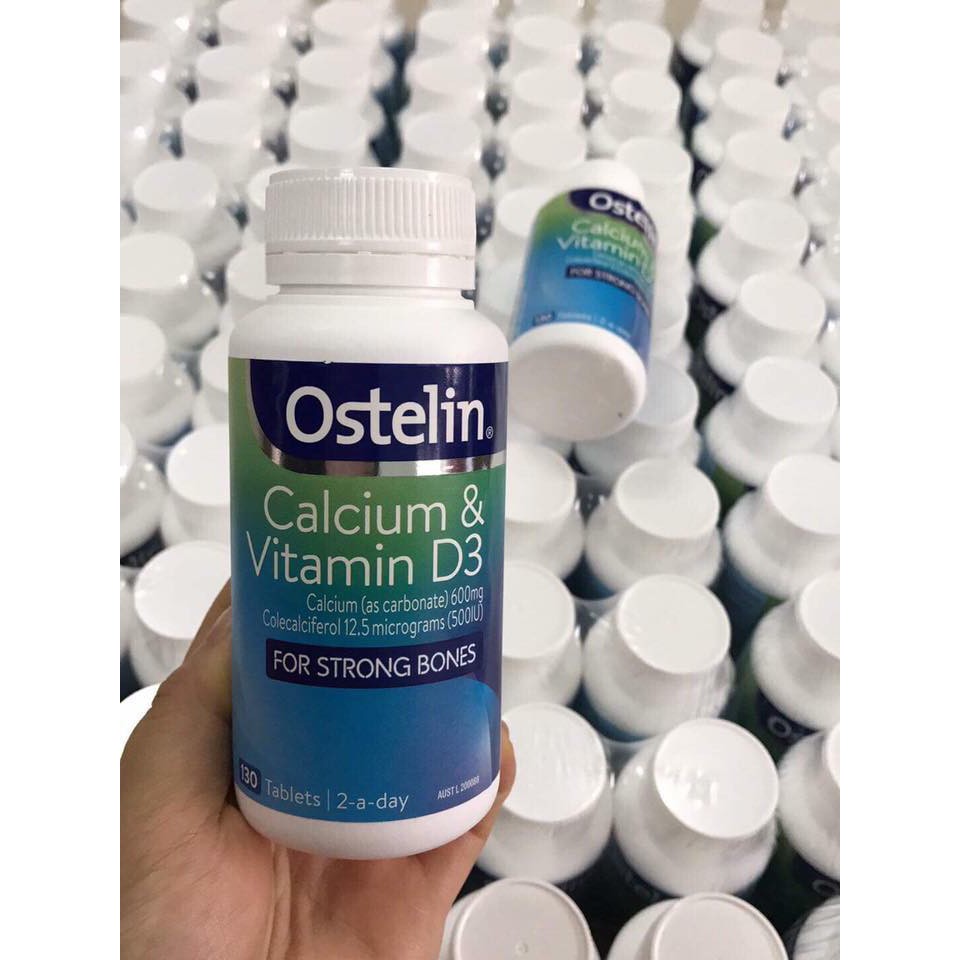 Ostelin Vitamin D & Calcium - bổ sung canxi cho mẹ bầu, người lớn mẫu mới