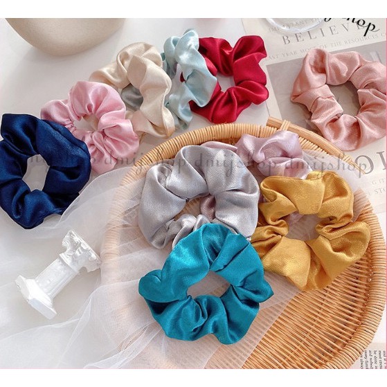 Dây buộc tóc Scrunchies nhiều màu Hàn Quốc_𝐏𝟐𝟕