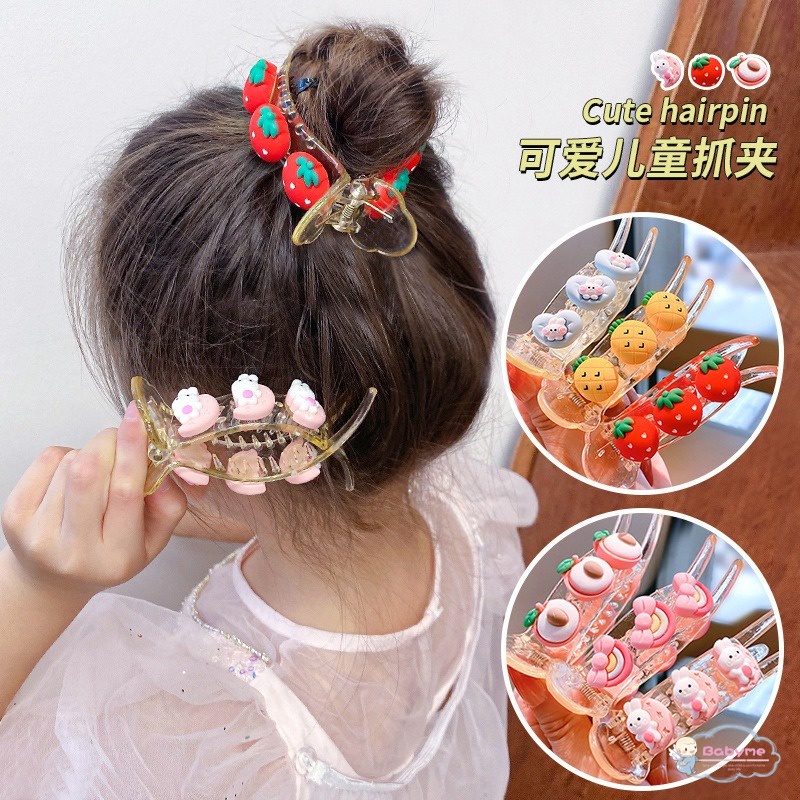 Kẹp Tóc Đính Bóng Lông Dễ Thương Cho Bé Gái
