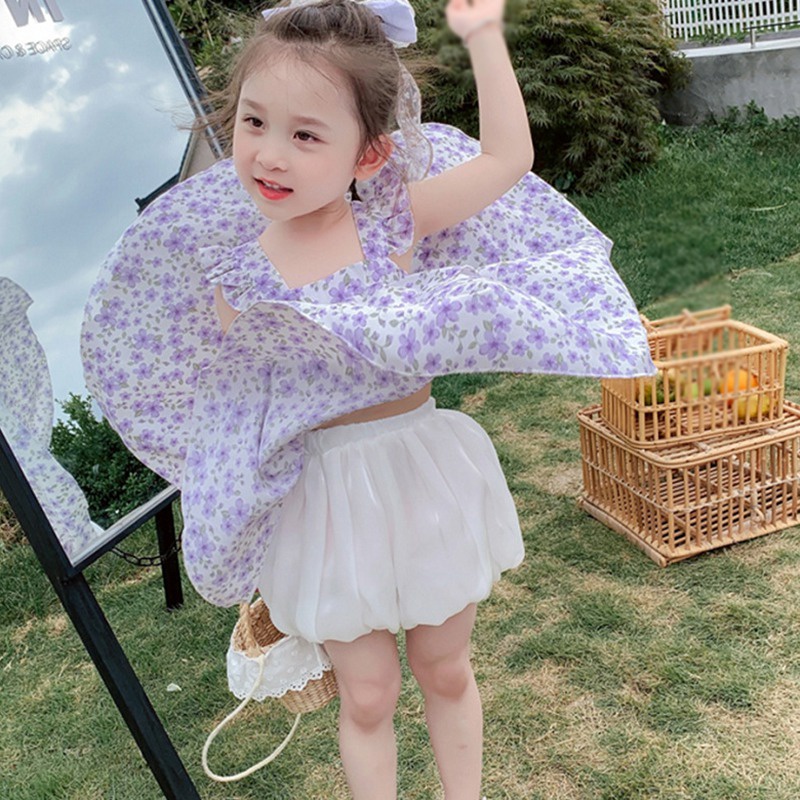 Quần Short Lưng Cao Se7En Cho Bé Gái 3-8 Tuổi