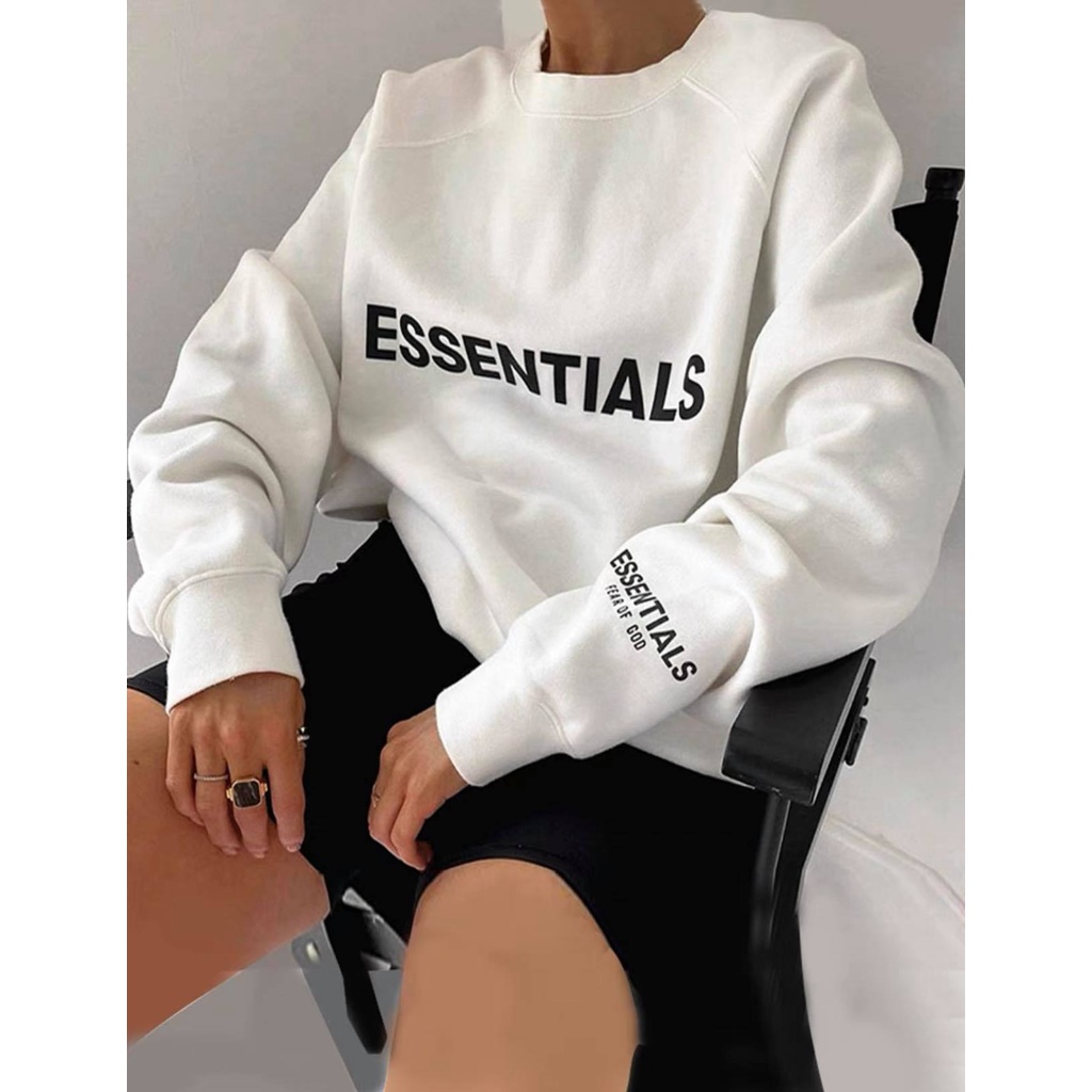 [Mã 12FASHIONSALE1 giảm 10K đơn 50K] Áo sweater Essentials ,áo nỉ cao cấp dáng rộng unisex street style , Cocmer_vn | BigBuy360 - bigbuy360.vn