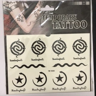 Hình xăm dán rắn lượn quanh 17x16cm- tặng tấm đồng size khi mua từ 5 tấm