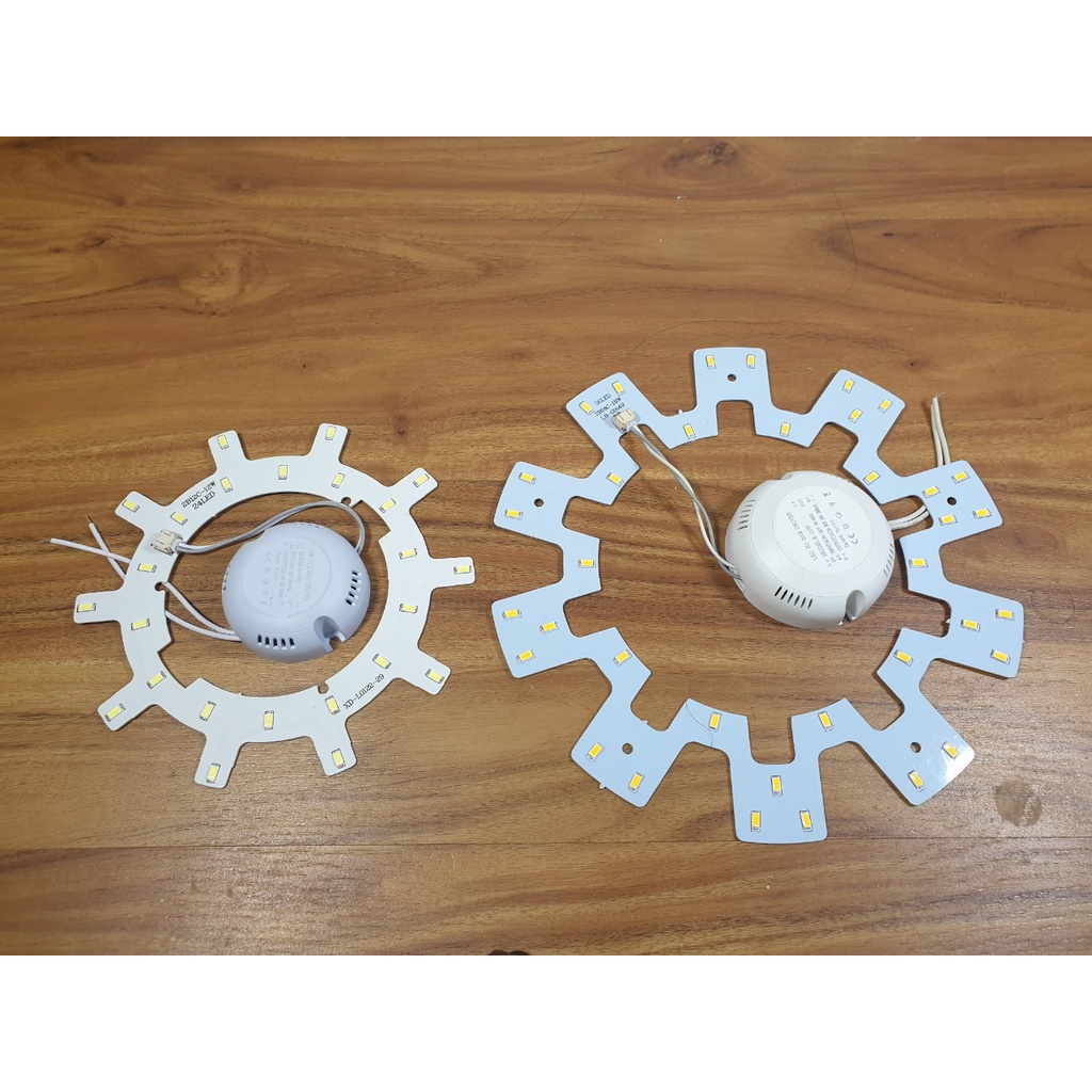 Vỉ Đèn Led vòng đèn ốp trần, có tăng phô (ruột led ốp Trần) Trắng/Vàng 12W-18W