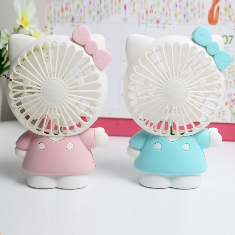 [XẢ HÀNG] Quạt sạc mini hình Hello Kitty