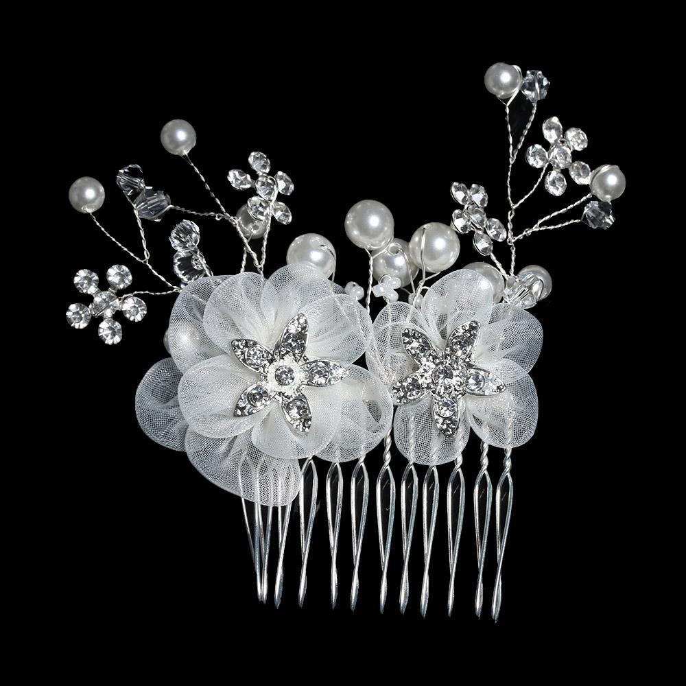 JONYE Lược Cài Tóc Handmade Hình Hoa Pha Lê Mới