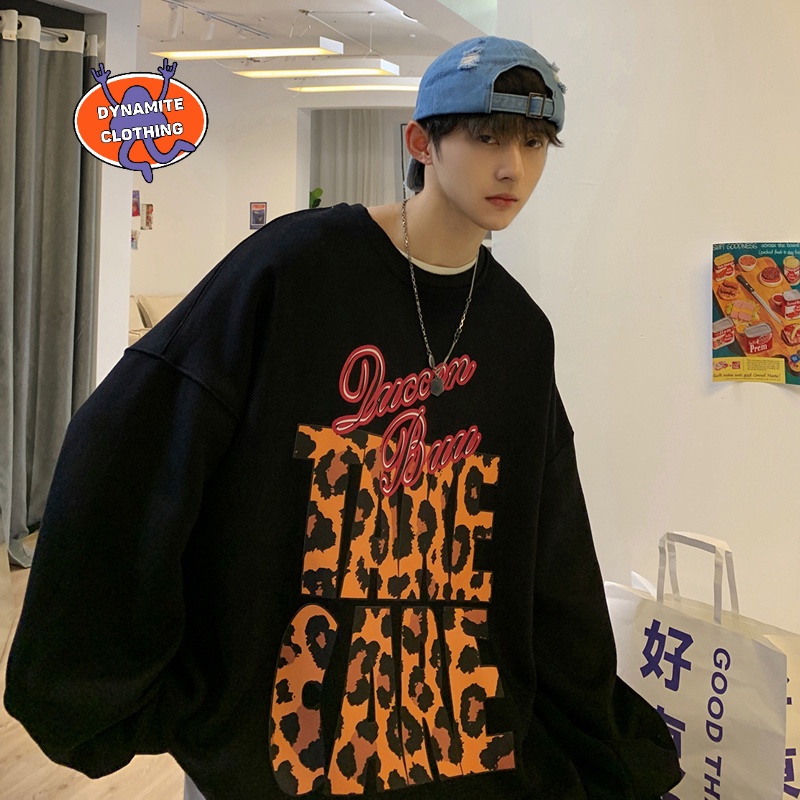 Áo Nỉ Tay Dài Cổ Tròn In Chữ Thời Trang Dành Cho Nam Size M-3XL